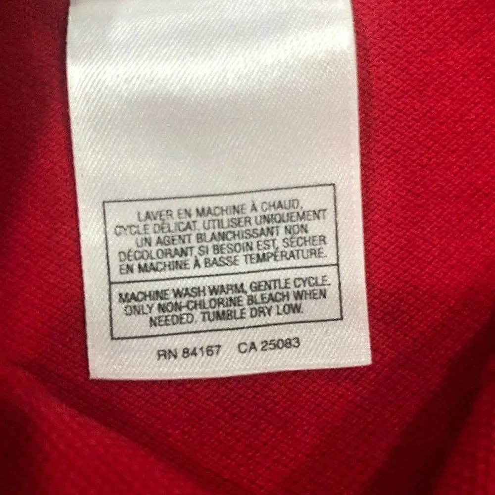 Disneyshopping.com Men’s Large Red Embroidered Mickey Mouse‎ Polo Shirt Don